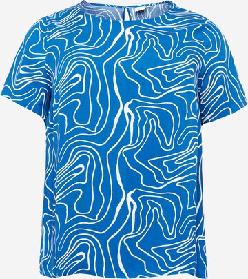 ONLY Carmakoma T-Shirt 'DES ALLIE' in Blau: predná strana