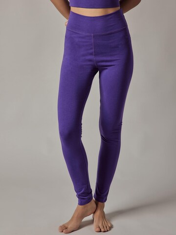 OWN Off With Nature Skinny Leggings 'Leggings a Vita Alta' in Purple