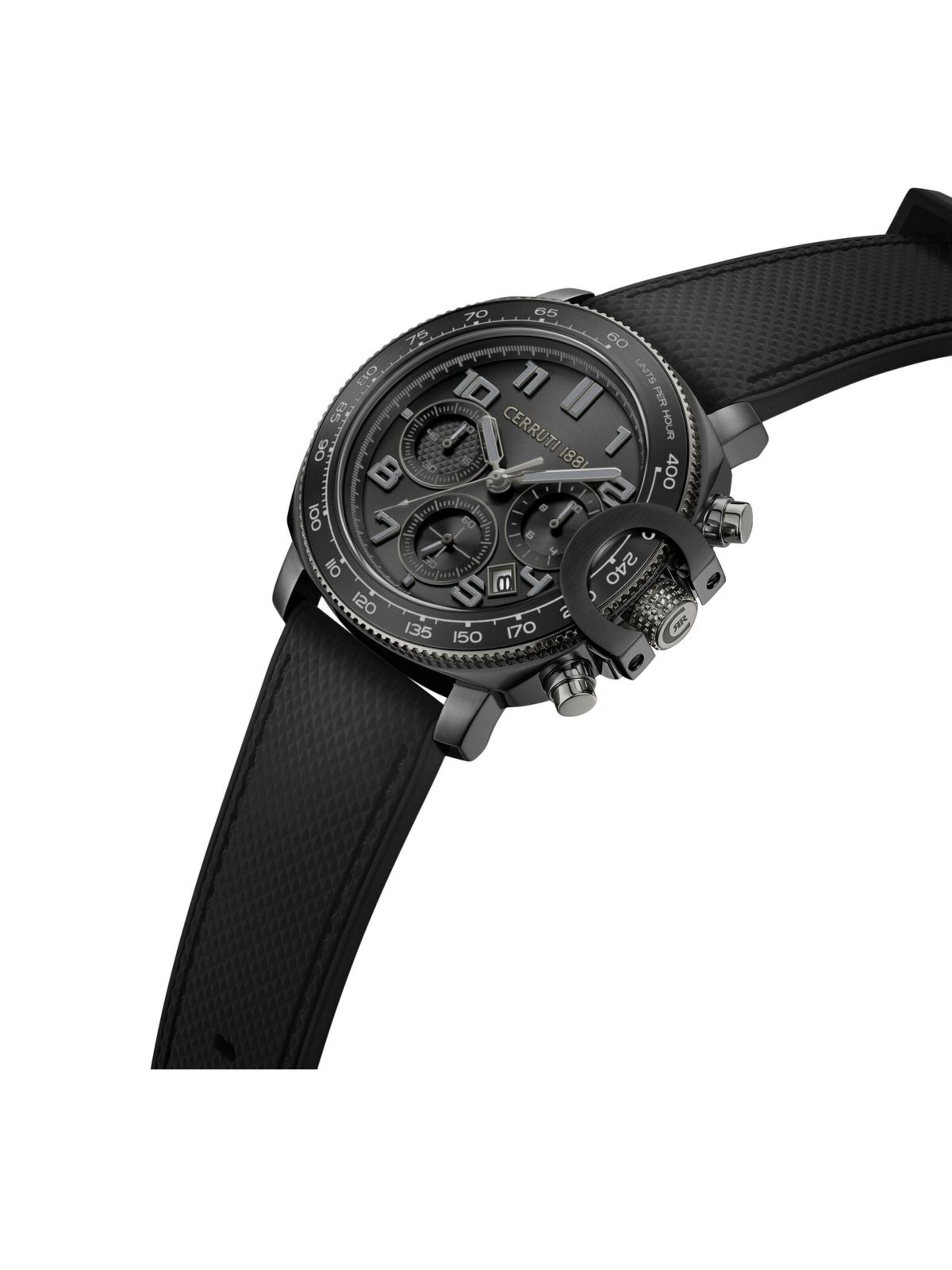 CERRUTI 1881 Analoog horloge 'Chronograph Positano' in Zwart