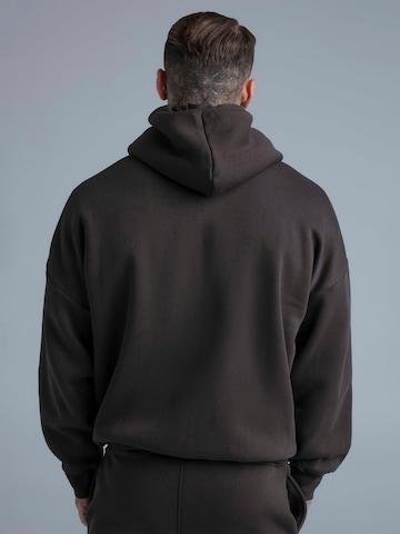 SikSilk Sweatvest 'Essentials Full Zip Hoodie' in Bruin
