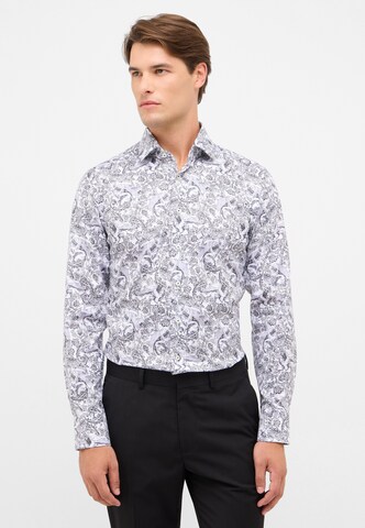 ETERNA Slim fit Zakelijk overhemd in Zwart: voorkant