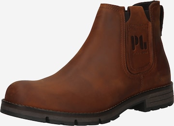 Pius Gabor Chelsea boots in Bruin: voorkant