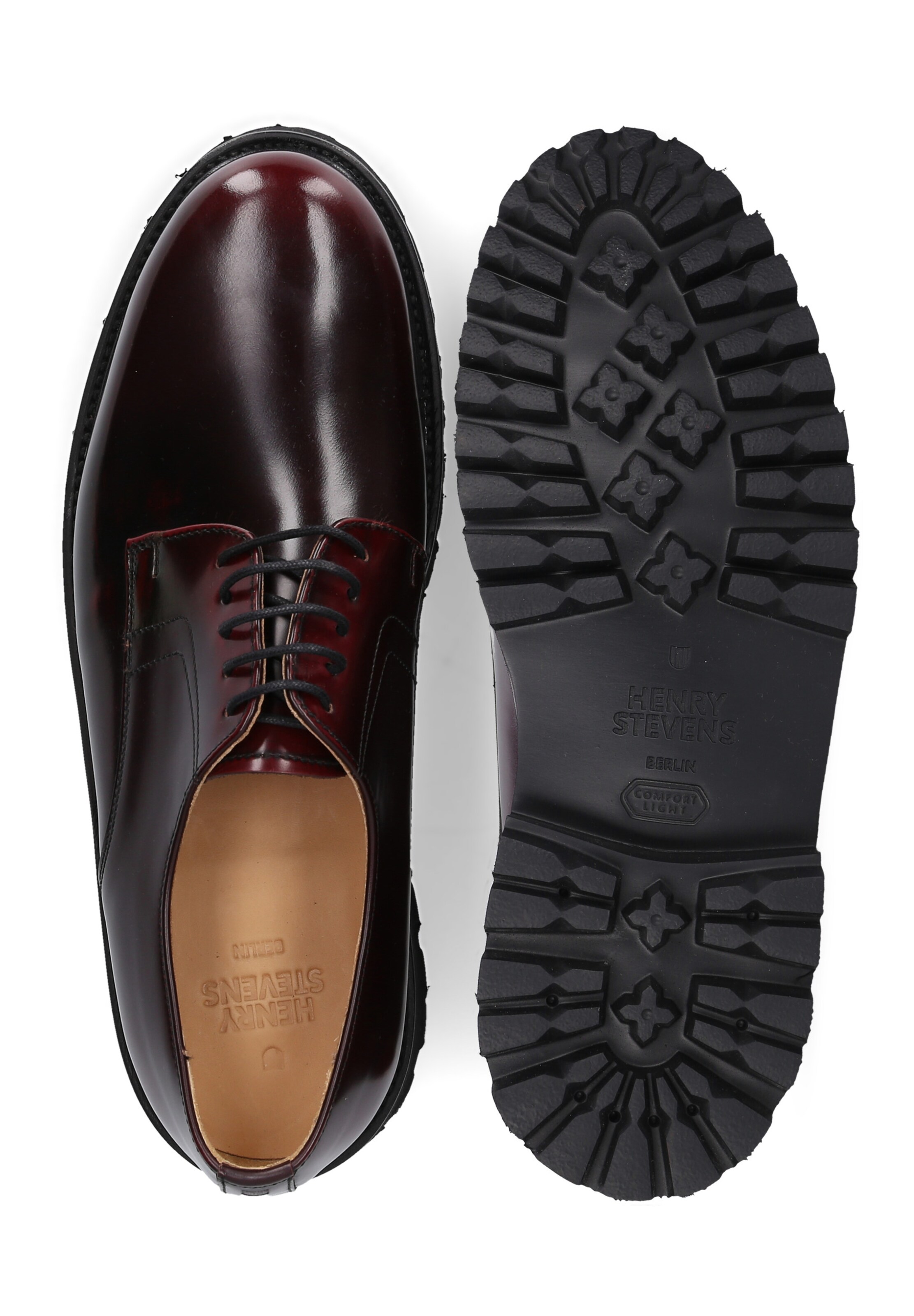 Henry Stevens Schnürschuh 'Harry PD' in Rot