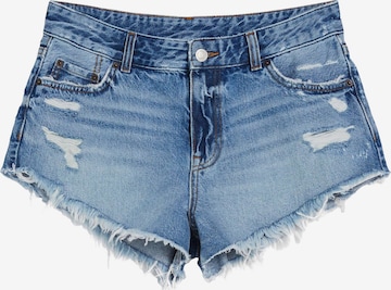 Regular Jean Bershka en bleu : devant