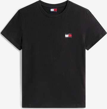 Tommy Jeans Тениска в черно: отпред