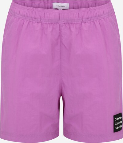 Calvin Klein Swimwear Badeshorts in lavendel / schwarz / weiß, Produktansicht