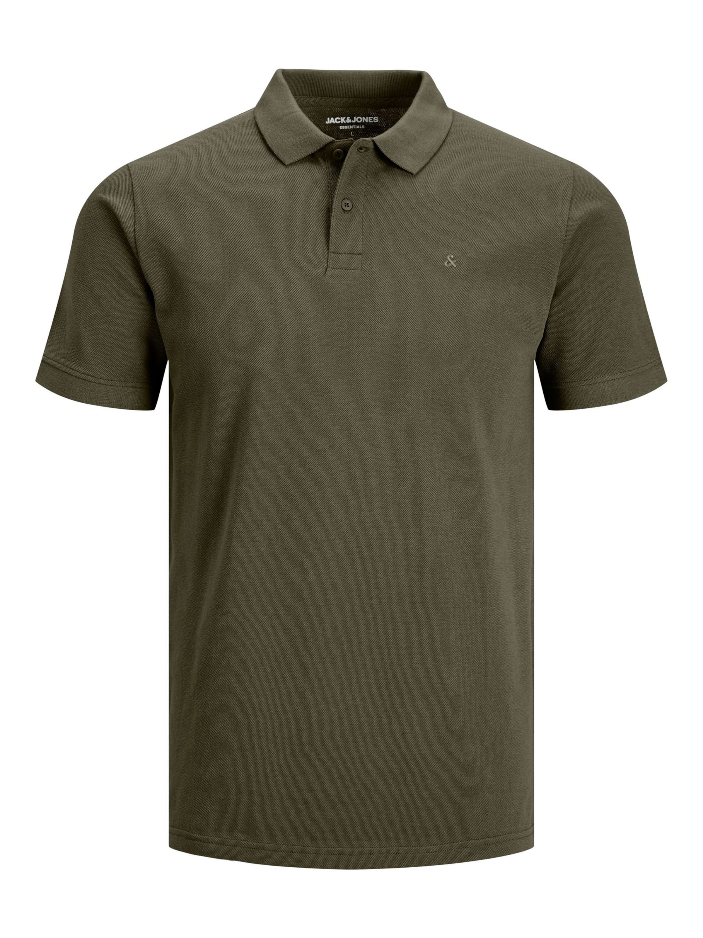 T-Shirt 'JJEBasic' JACK & JONES en vert : devant