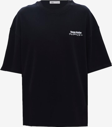 VAMOS CLO - Camisa em preto: frente