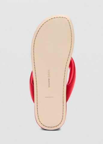 MANGO T-Bar Sandals 'Nati' in Red