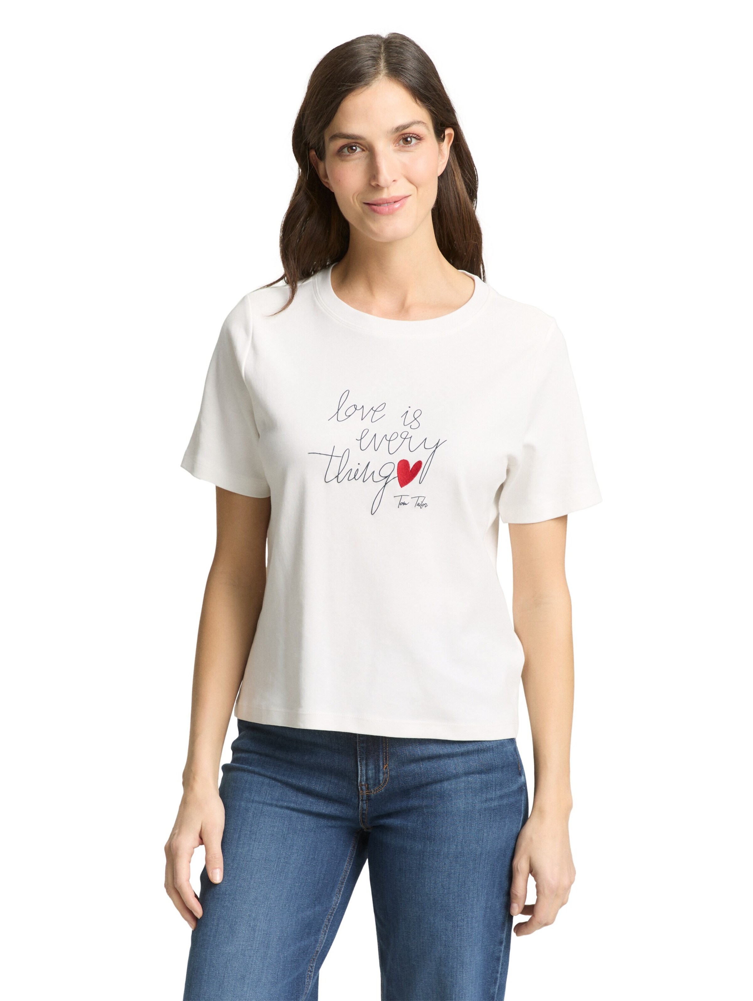 Maglietta di TOM TAILOR in bianco: frontale