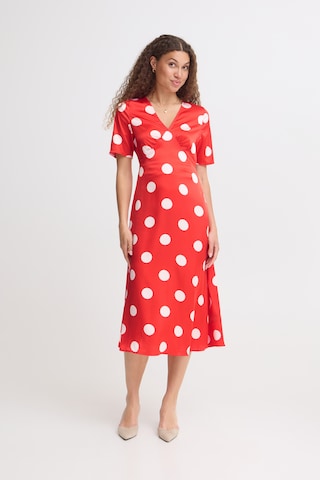 ICHI - Vestido en rojo: frente
