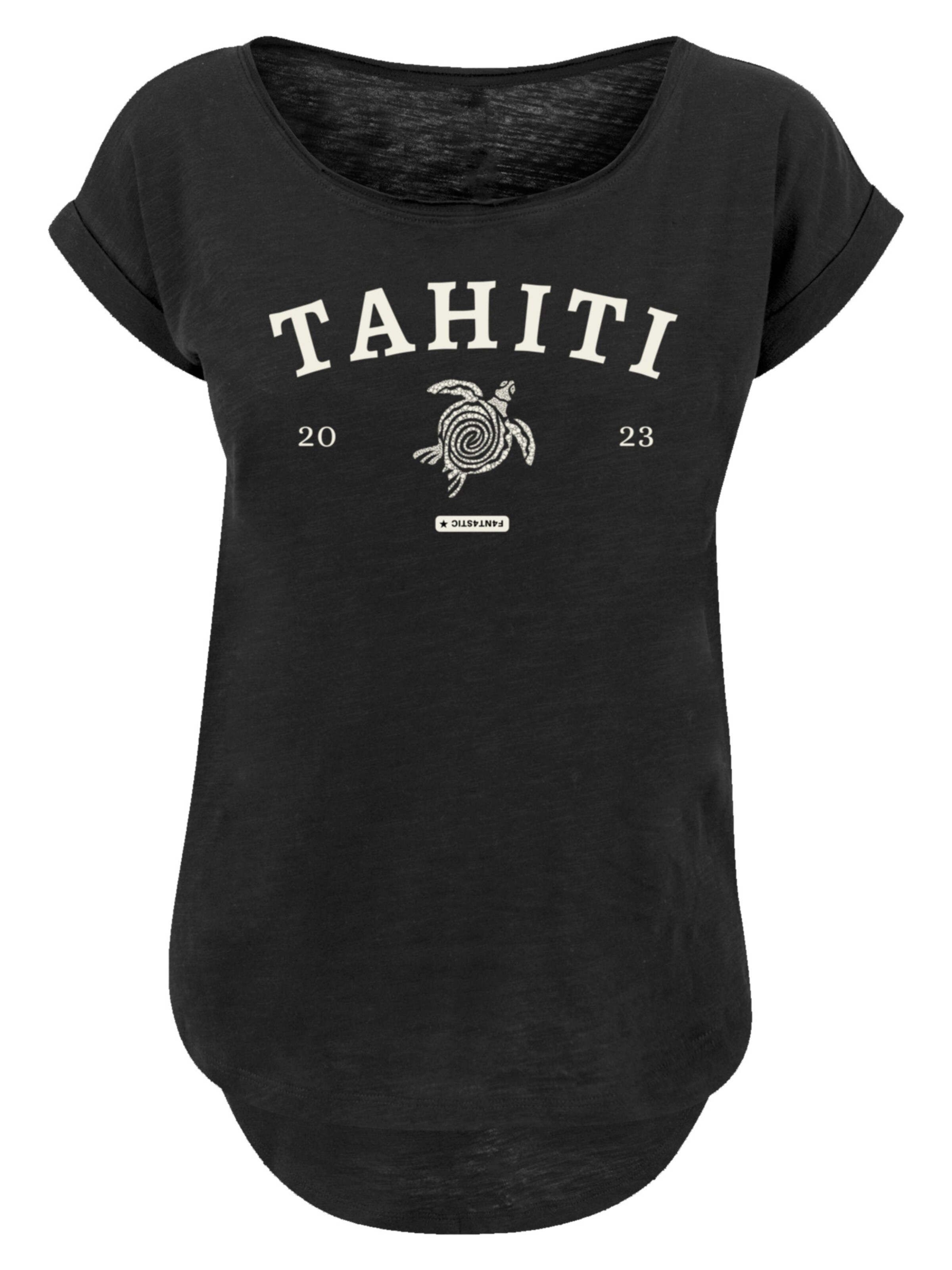 T-shirt 'Tahiti' F4NT4STIC en noir : devant