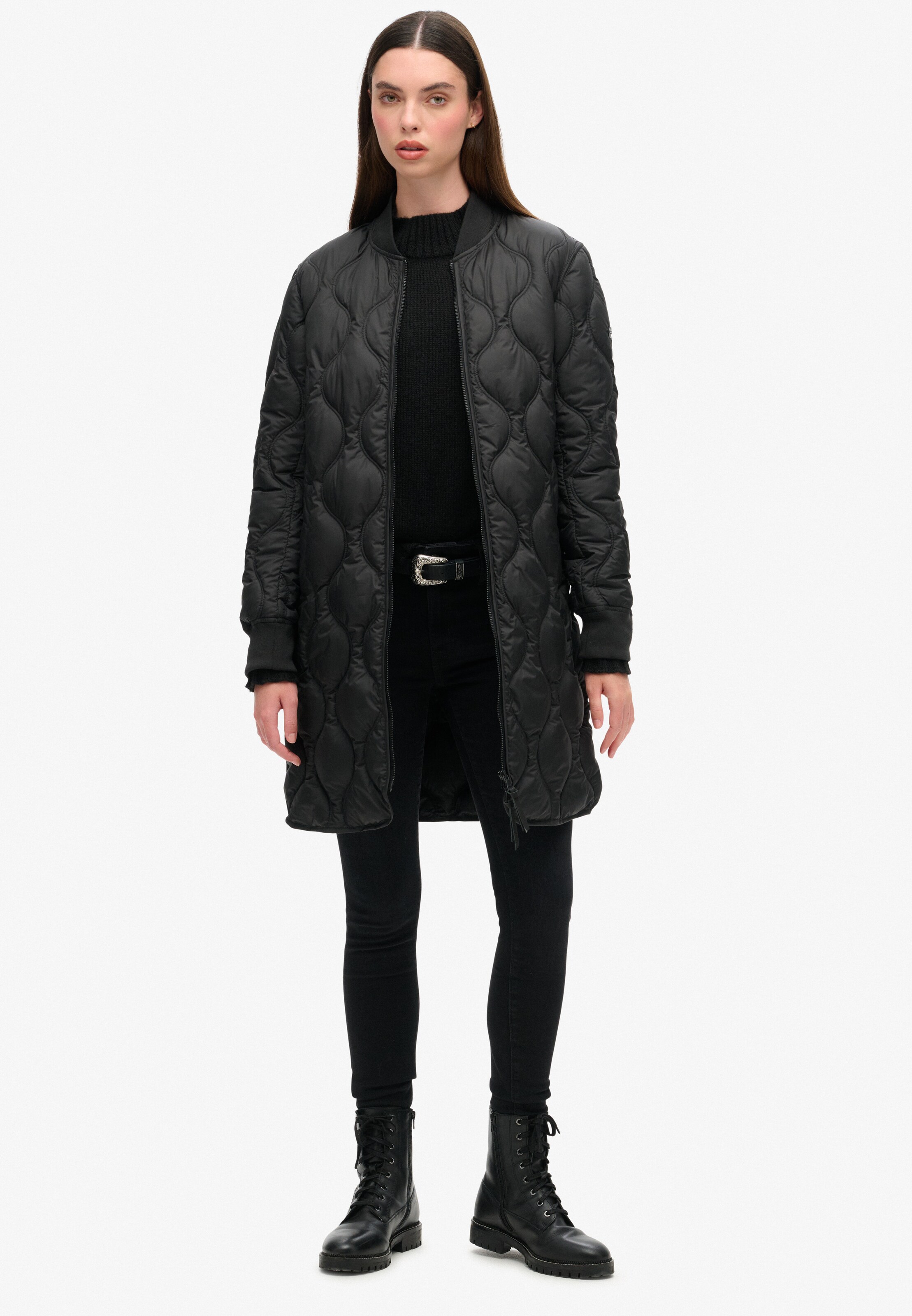 Superdry Tussenmantel in Zwart