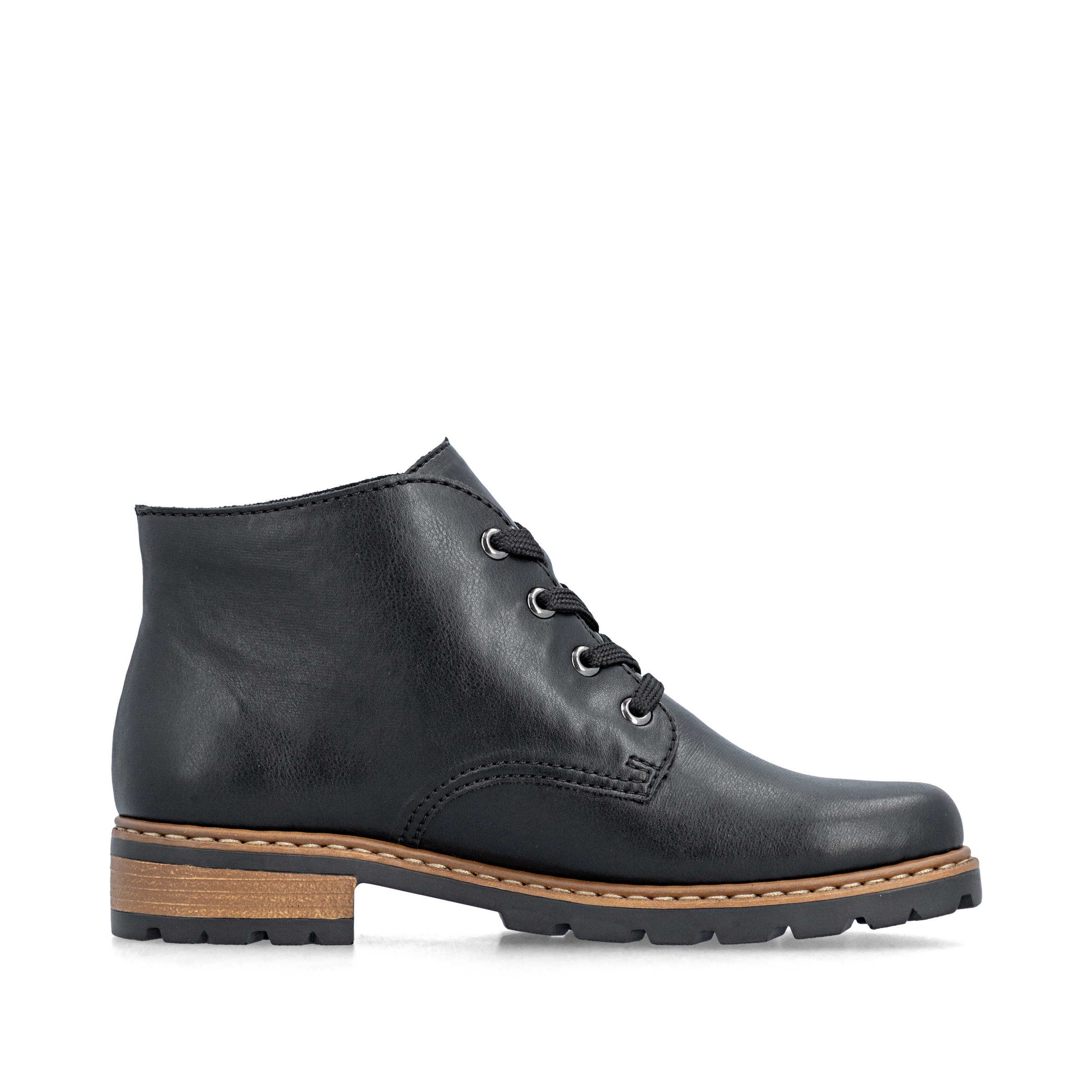 Bottines à lacets Rieker en noir