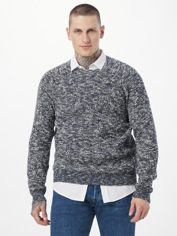 Casual Friday Sweater 'Kristian' in Blue: front