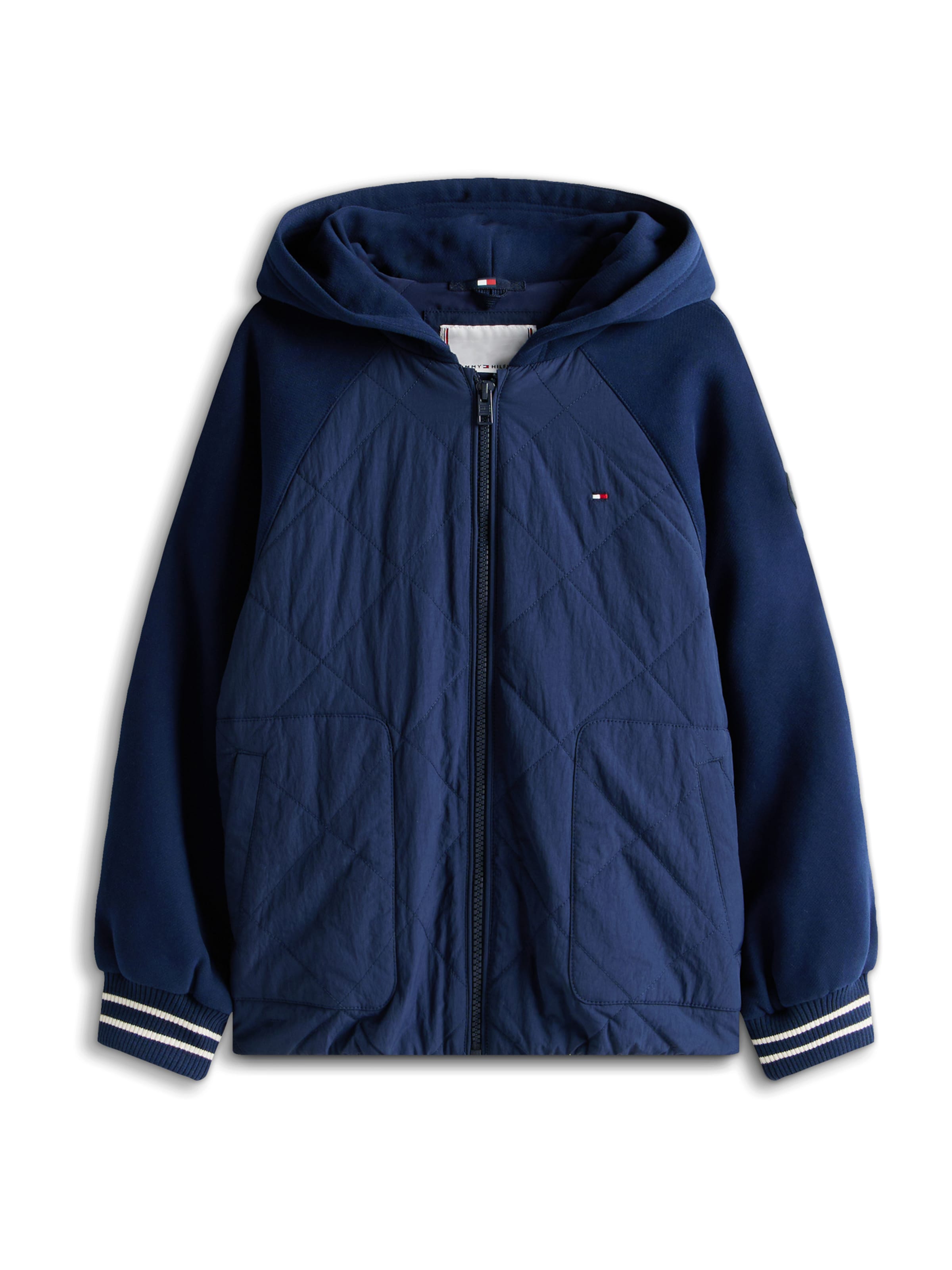 TOMMY HILFIGER - Casaco meia-estação em azul: frente