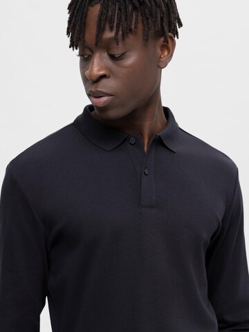 SELECTED HOMME Poloshirt 'Toulouse' in Schwarz
