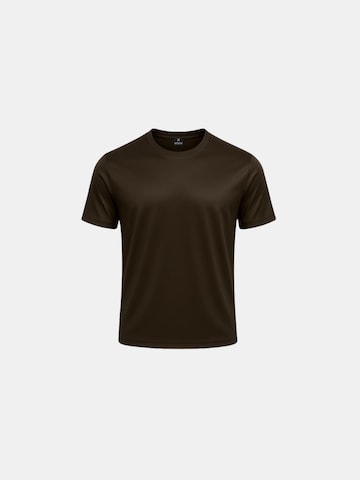 Richesse Shirt 'SHINY ESSENTIAL SHIRT DEEP BROWN' in Bruin: voorkant