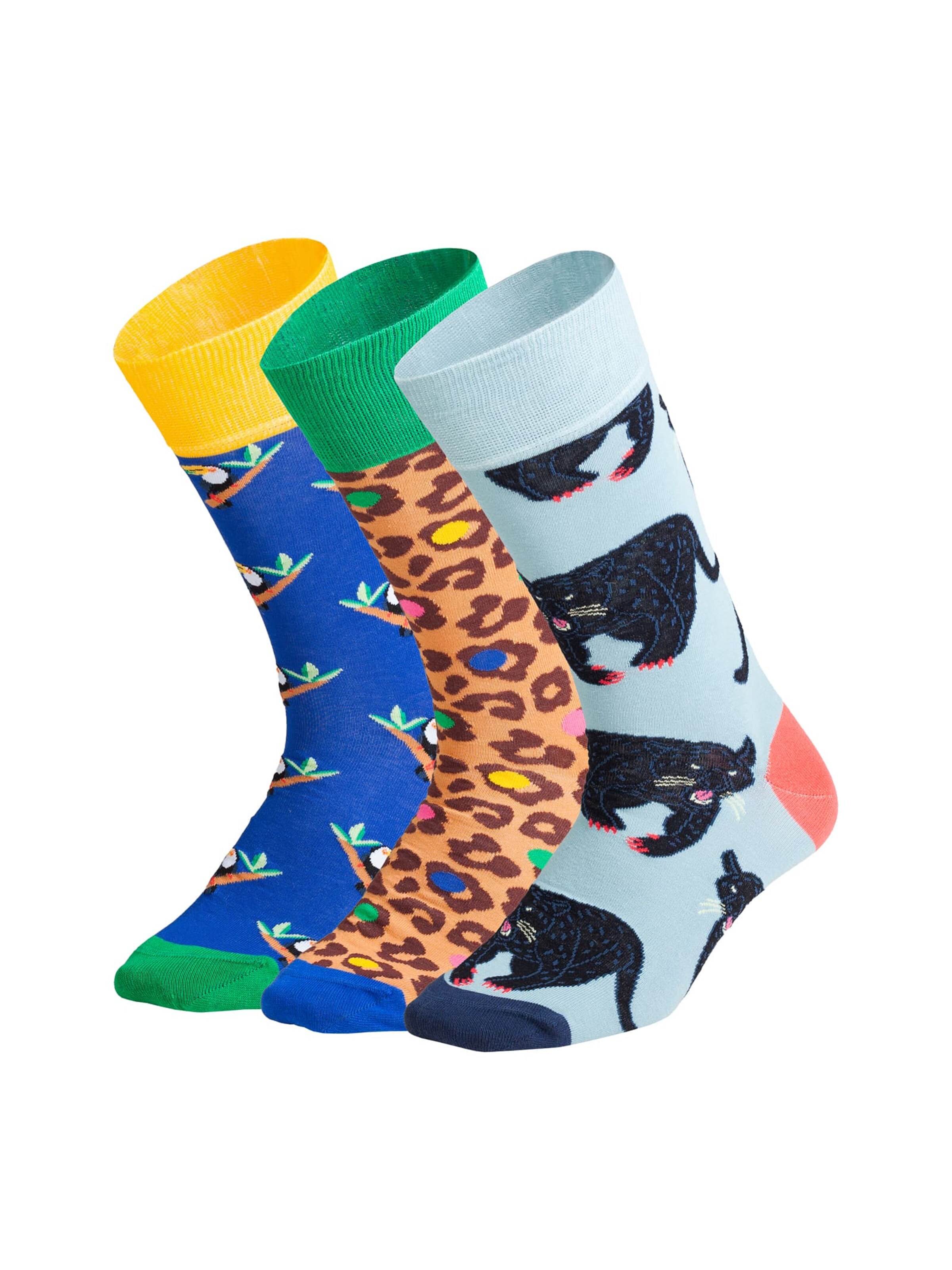 DillySocks Socken 'Exotic Trio' in Mischfarben: Vorderseite