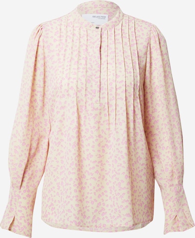SELECTED FEMME Bluse 'Livia' i sand / pink, Produktvisning