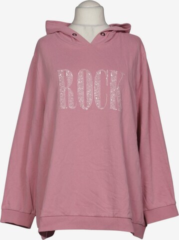 Ulla Popken Kapuzenpullover 4XL in Pink: Vorderseite