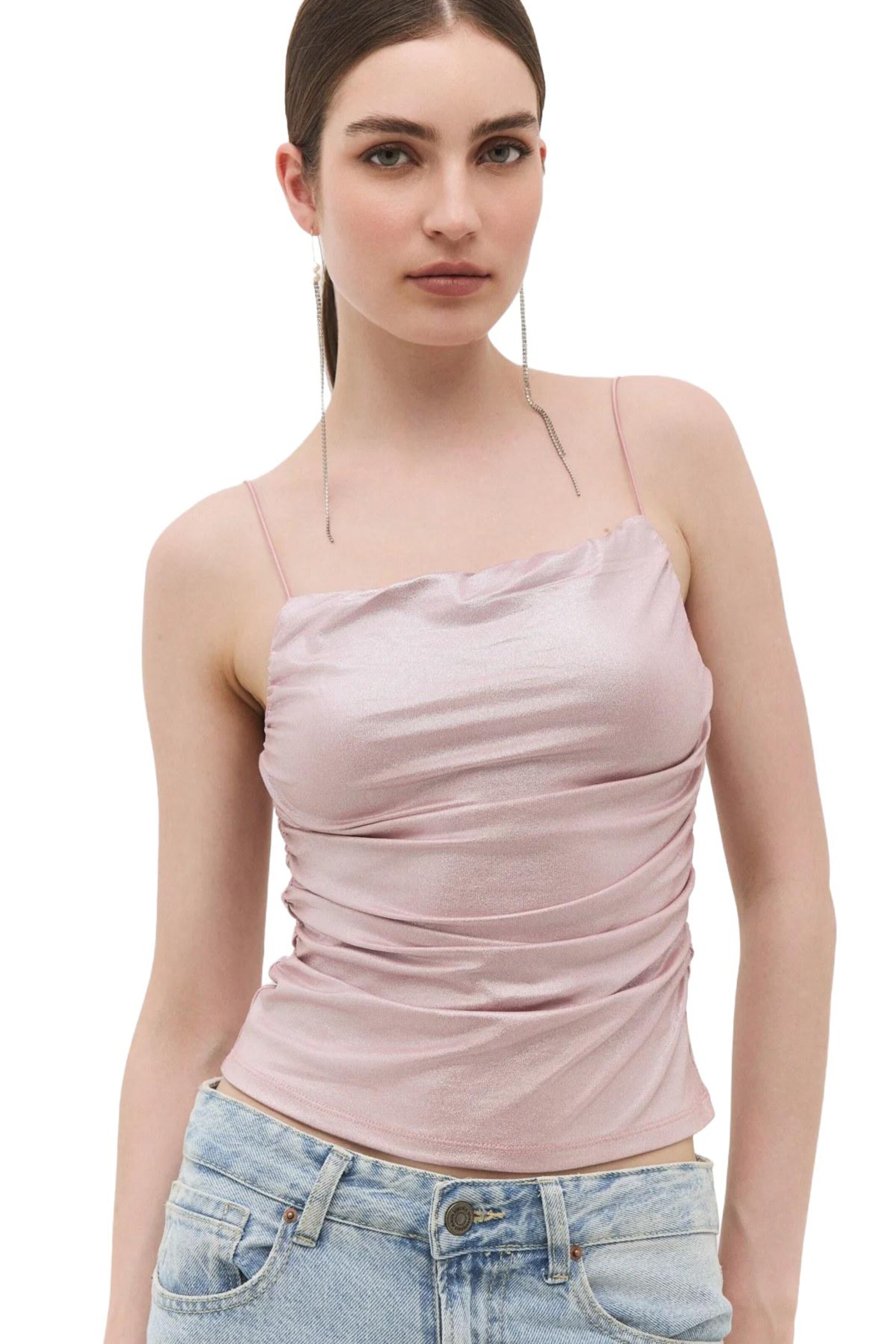 No Matter What Top in Pink: Vorderseite