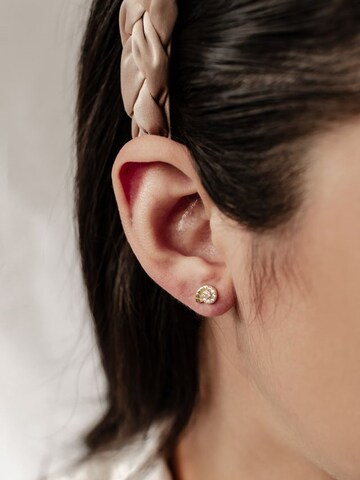 Hey Happiness - Pendientes 'Nautilus Shine' en oro