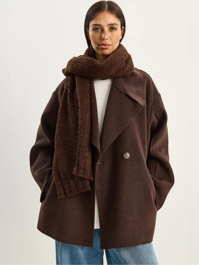 Bianco Lucci Between-Seasons Coat in L in Dark brown, Item view