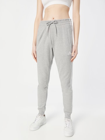 ADIDAS SPORTSWEAR Tapered Παντελόνι φόρμας 'Essentials' σε γκρι: μπροστά