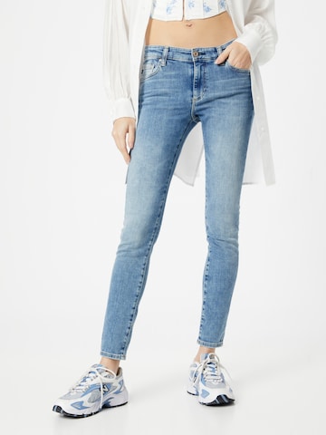 AG Jeans Skinny Jeans i blå: forside