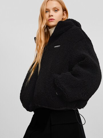 Bershka Winter Jacket in Black