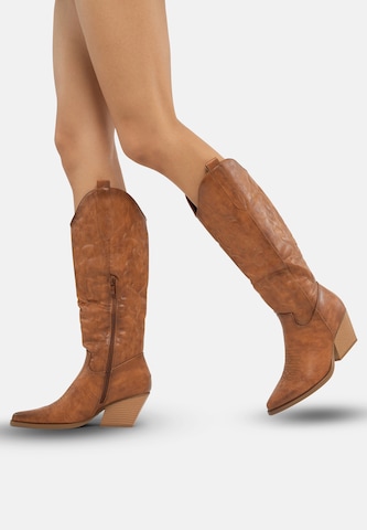 Stivale da cowboy di Salinyang in marrone