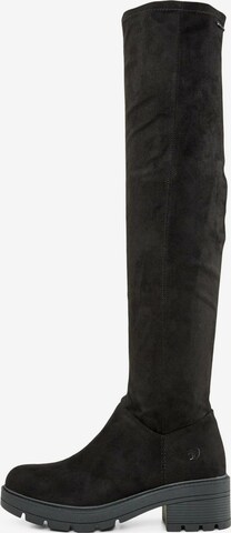 TOM TAILOR DENIM Over the Knee Boots in Black: front