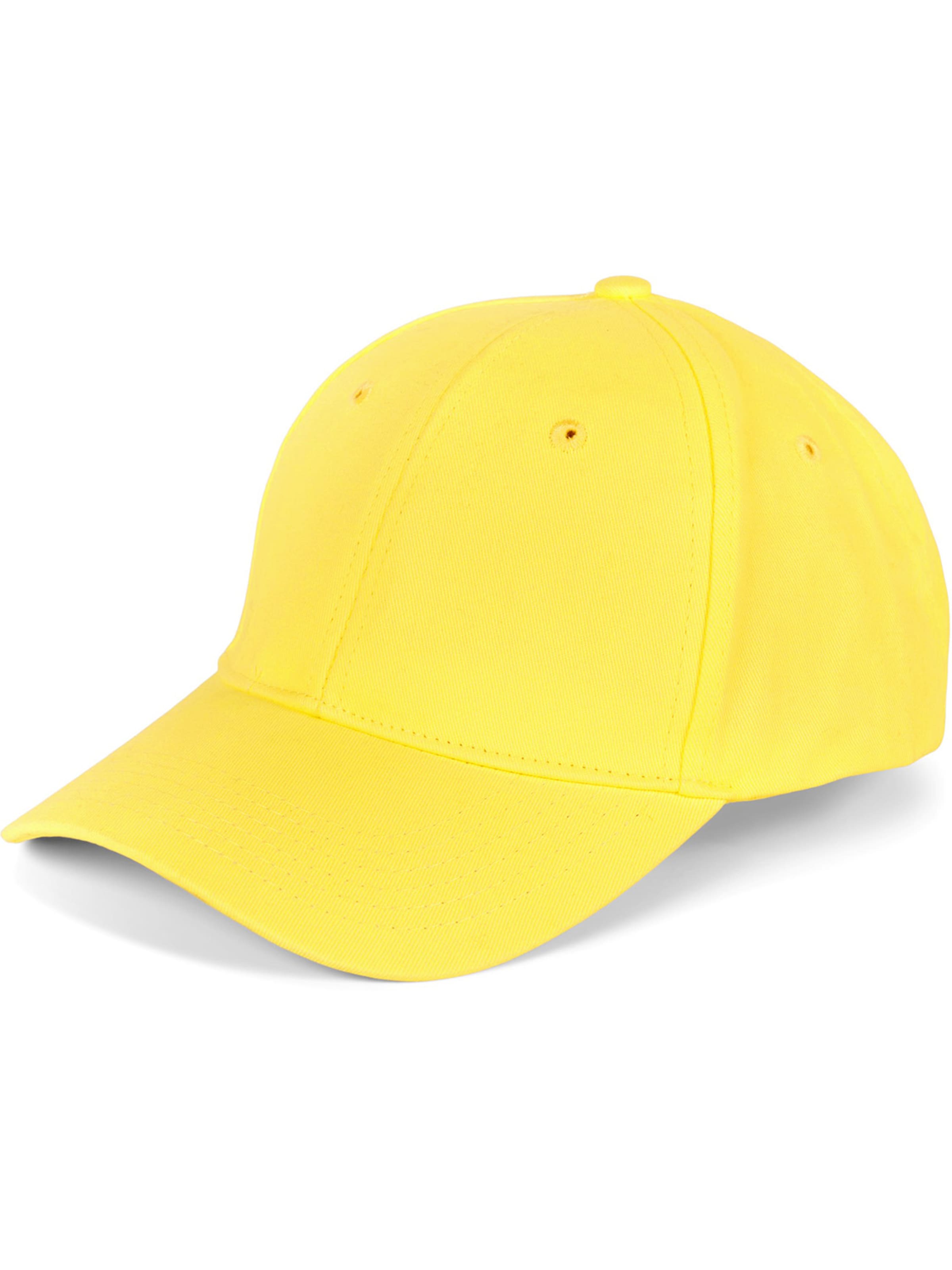 styleBREAKER Cap 'Baseball Cap Einfarbig' in Yellow: front