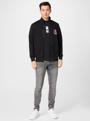 JACK & JONES Sweatjakke 'ANDY' i sort