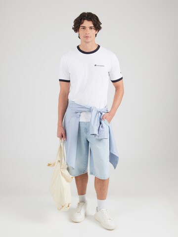 balta Champion Authentic Athletic Apparel Marškinėliai