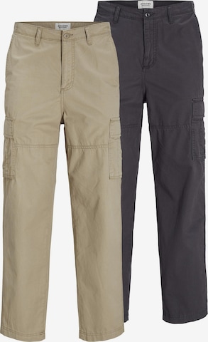 Pantalon cargo JACK & JONES en beige : devant