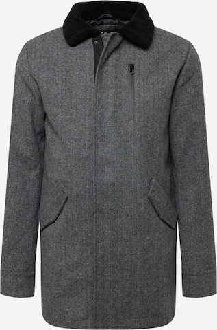 INDICODE JEANS Between-Season Jacket in Grey: front