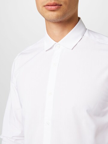 UNITED COLORS OF BENETTON Slim fit Button Up Shirt in White