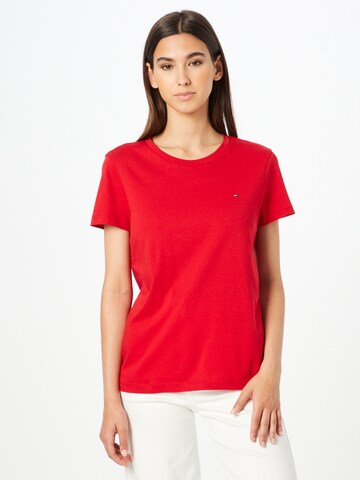 T-shirt TOMMY HILFIGER en rouge : devant