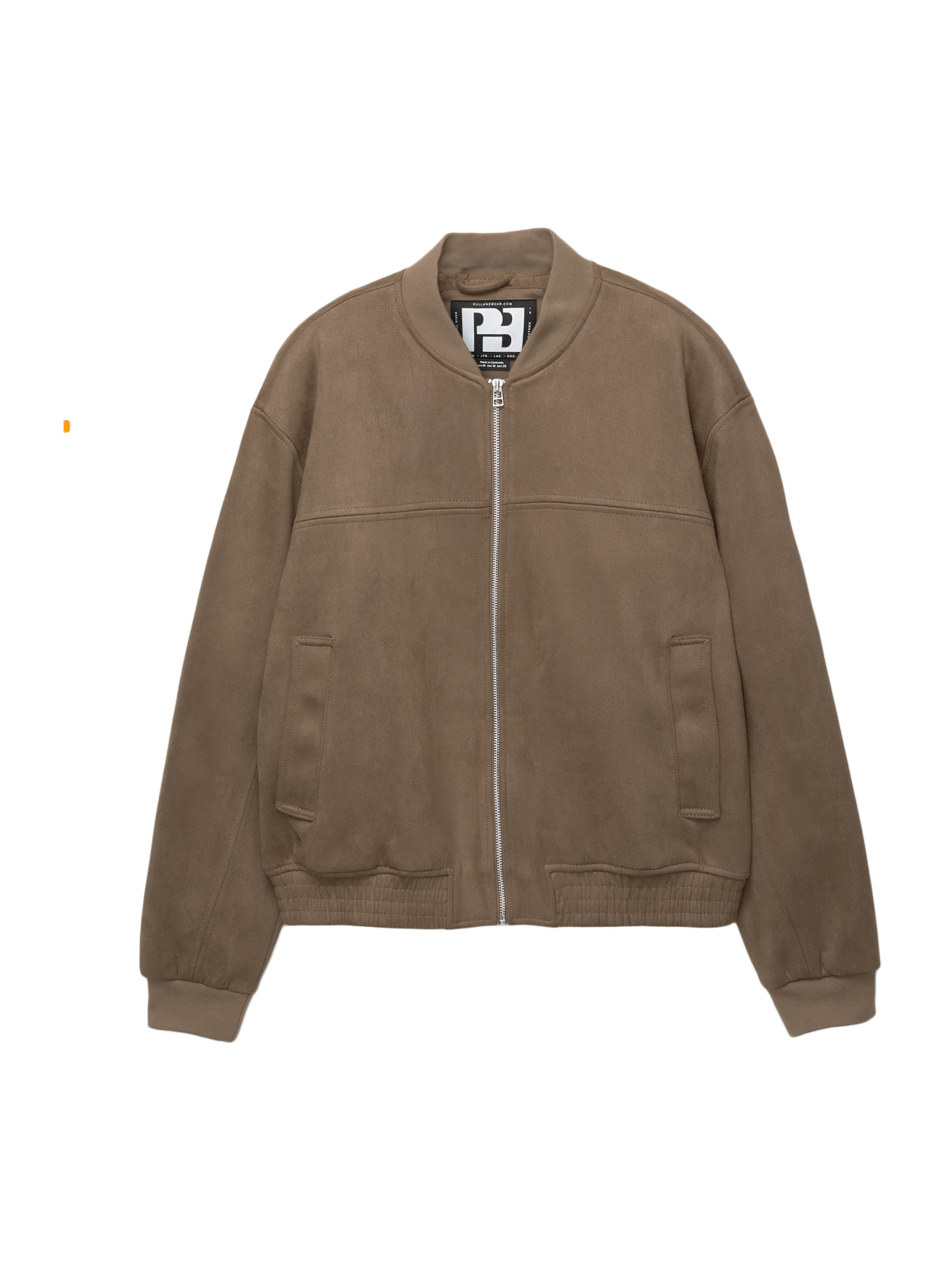 Pull&Bear Přechodná bunda – béžová: přední strana