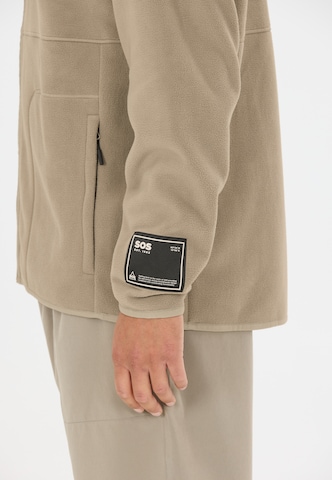 SOS Funktionele fleece-jas 'Munson' in Bruin