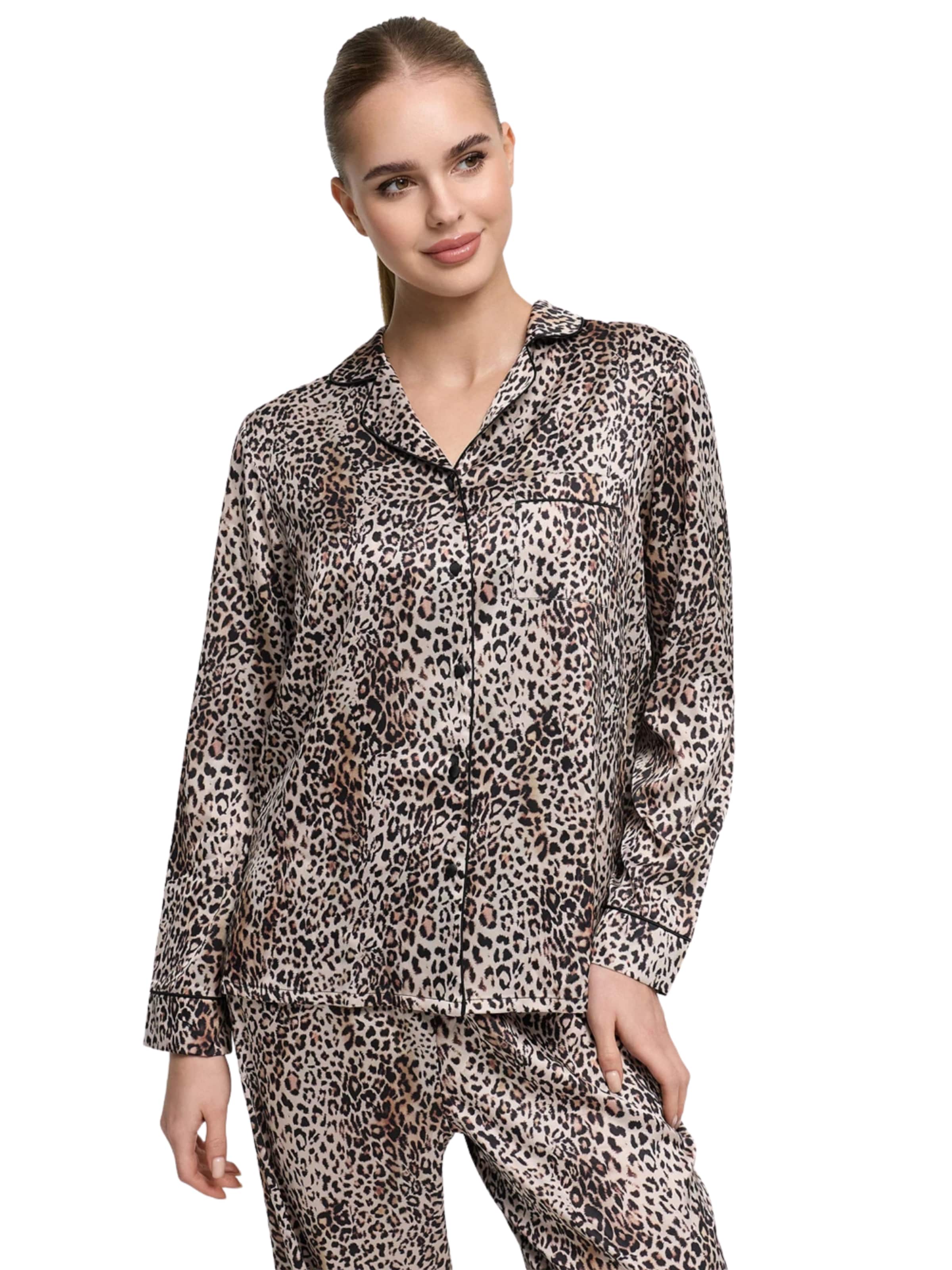 Chemise de nuit 'Satin Pyjama Hemd' cfab (formerly creamy fabrics) en beige