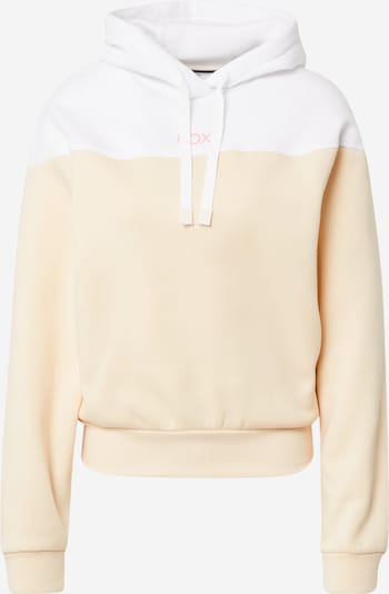 ROXY Sportsweatshirt 'ITS IN THE MUSIC' in apricot / weiß, Produktansicht