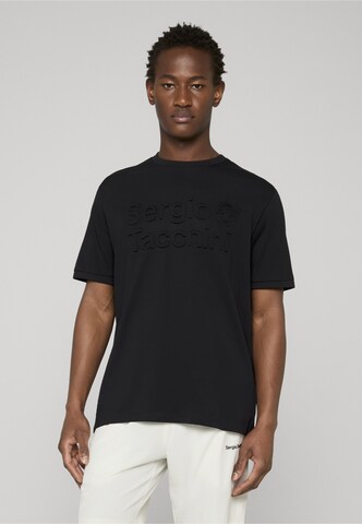 Sergio Tacchini - Camisa 'Nestore' em preto: frente