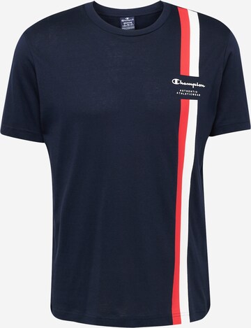 T-Shirt Champion Authentic Athletic Apparel en bleu : devant