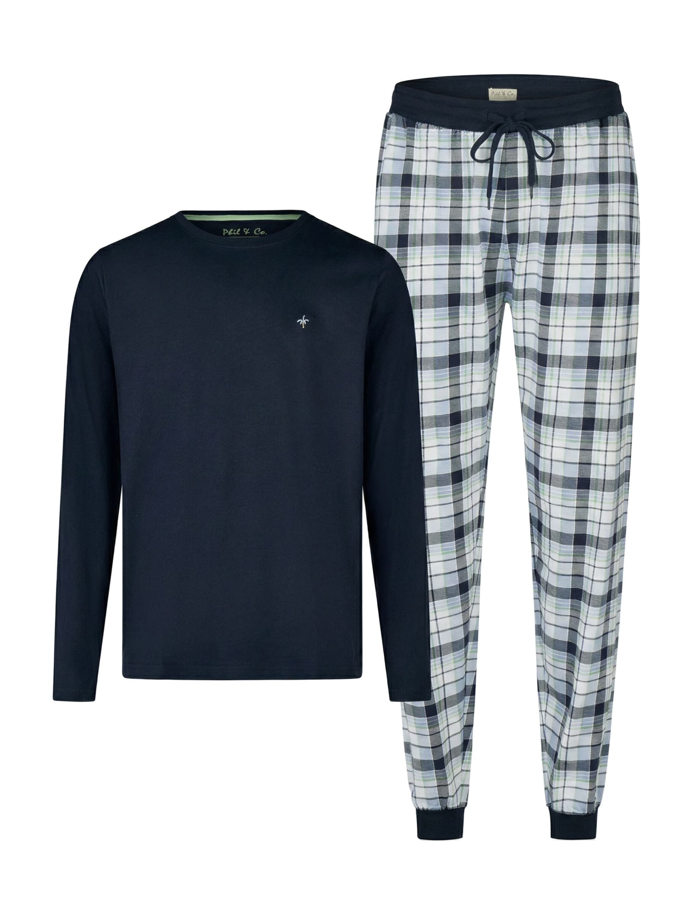 Phil & Co. Berlin Pyjama lang 'Fashionable'‌‌‌‌‌‌‌ in mischfarben, Produktansicht