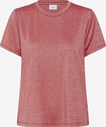 SAINT TROPEZ - Camisa 'Haga' em vermelho: frente