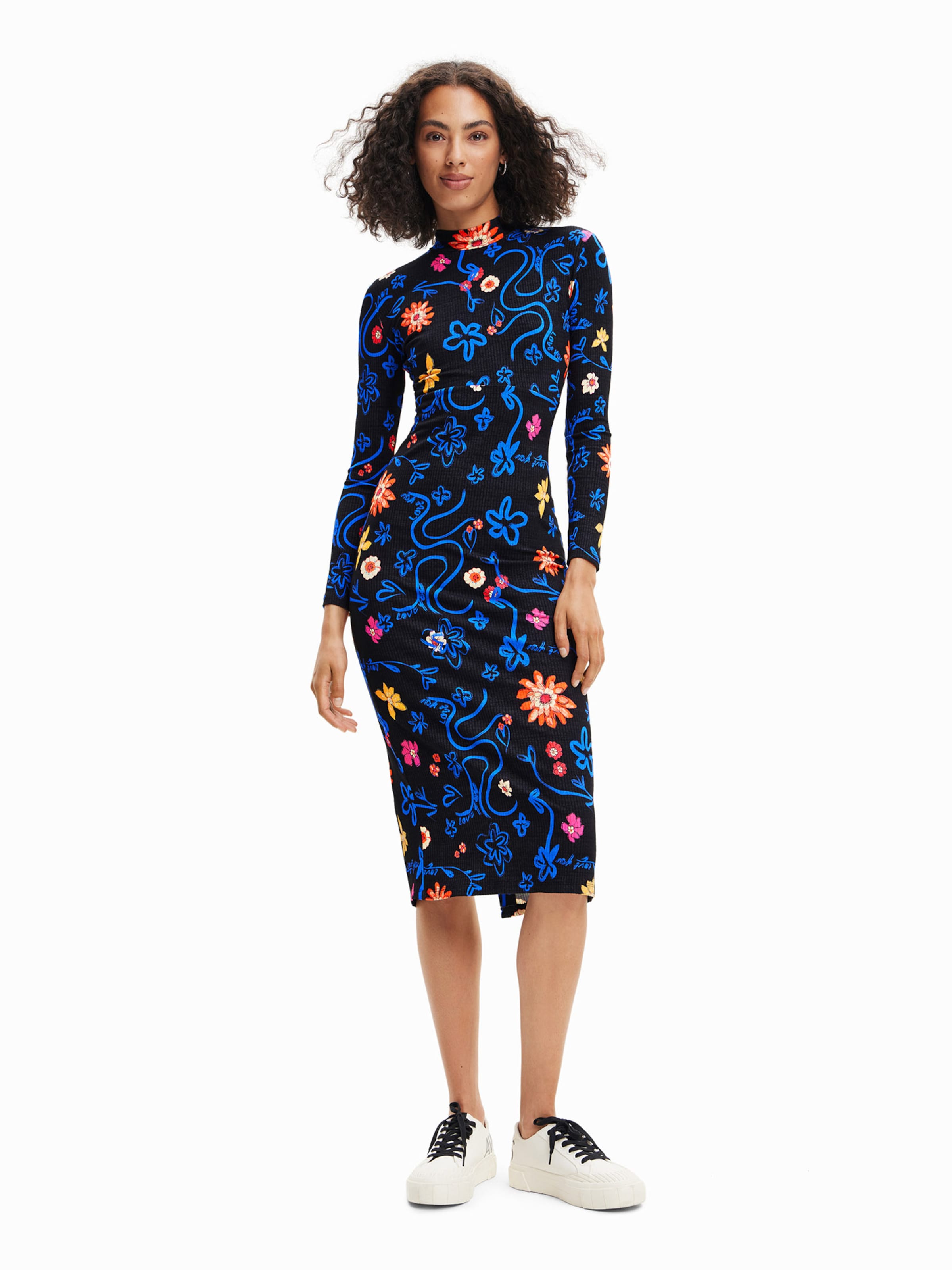 Robe Lila Desigual en Bleu Marine ABOUT YOU
