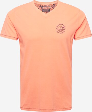 Petrol Industries Shirt in Oranje: voorkant